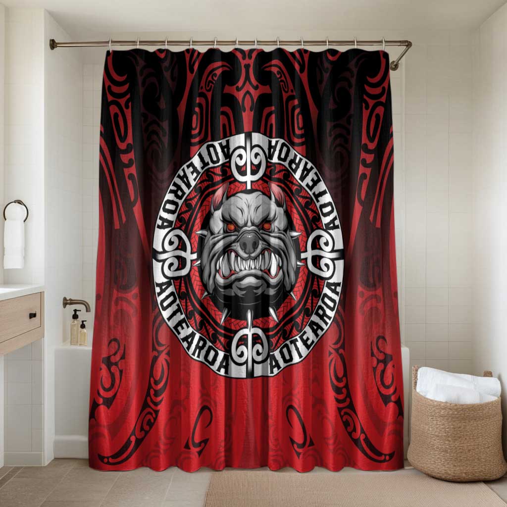 Aotearoa Bulldog Bathroom Set New Zealand Kowhaiwhai Tribal - Polynesian Pride