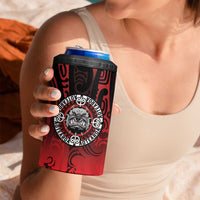 Aotearoa Bulldog 4 in 1 Can Cooler Tumbler New Zealand Kowhaiwhai Tribal LT9 - Polynesian Pride