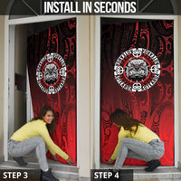 Aotearoa Bulldog Door Cover New Zealand Kowhaiwhai Tribal LT9 - Polynesian Pride