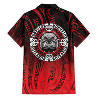 Aotearoa Bulldog Family Matching Long Sleeve Bodycon Dress and Hawaiian Shirt New Zealand Kowhaiwhai Tribal LT9 - Polynesian Pride