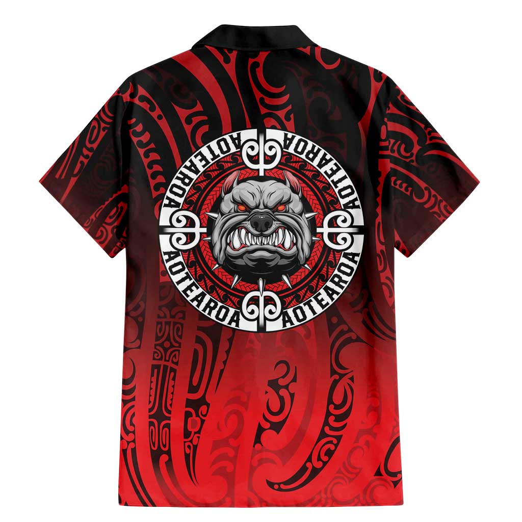 Aotearoa Bulldog Family Matching Mermaid Dress and Hawaiian Shirt New Zealand Kowhaiwhai Tribal LT9 - Polynesian Pride