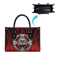 Aotearoa Bulldog Leather Bag New Zealand Kowhaiwhai Tribal - Polynesian Pride