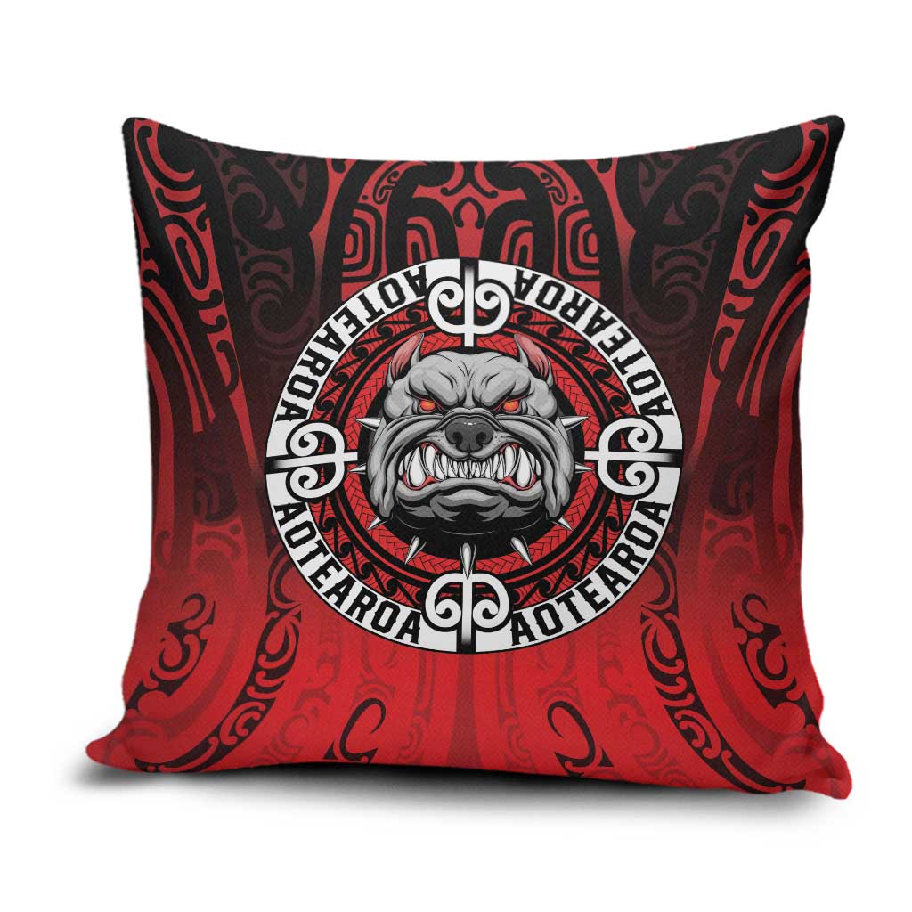 Aotearoa Bulldog Pillow Cover New Zealand Kowhaiwhai Tribal - Polynesian Pride