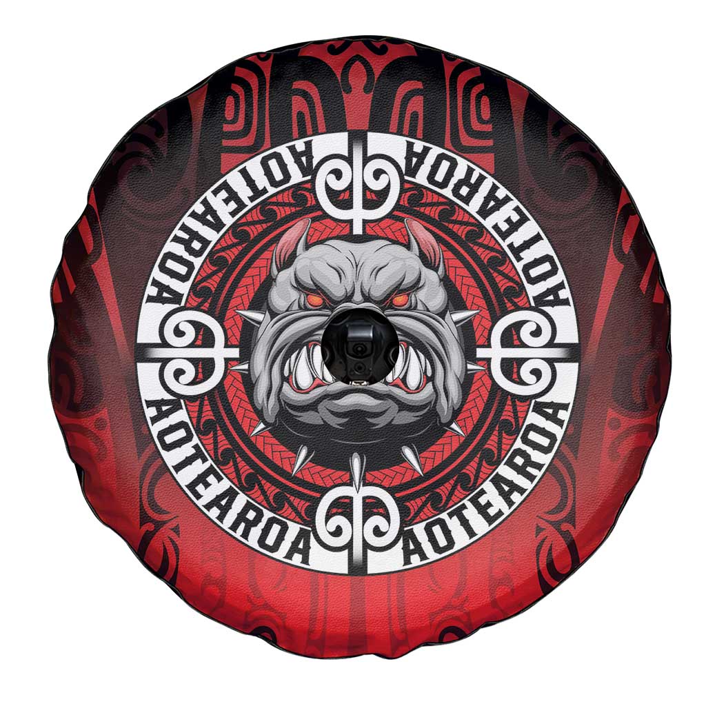 Aotearoa Bulldog Spare Tire Cover New Zealand Kowhaiwhai Tribal LT9 - Polynesian Pride