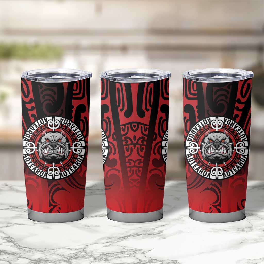 Aotearoa Bulldog Tumbler Cup New Zealand Kowhaiwhai Tribal LT9 - Polynesian Pride