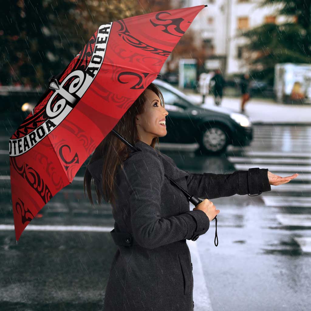 Aotearoa Bulldog Umbrella New Zealand Kowhaiwhai Tribal - Polynesian Pride