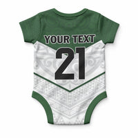 Custom New Zealand Maori Niho Taniwha Baby Onesie LT9 - Polynesian Pride