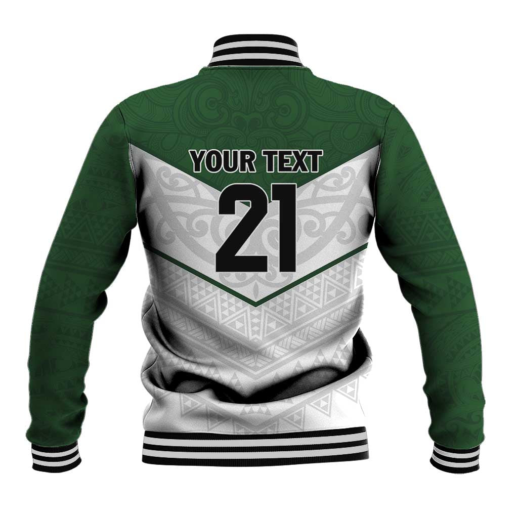 Custom New Zealand Maori Niho Taniwha Baseball Jacket