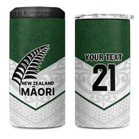 Custom New Zealand Maori Niho Taniwha 4 in 1 Can Cooler Tumbler