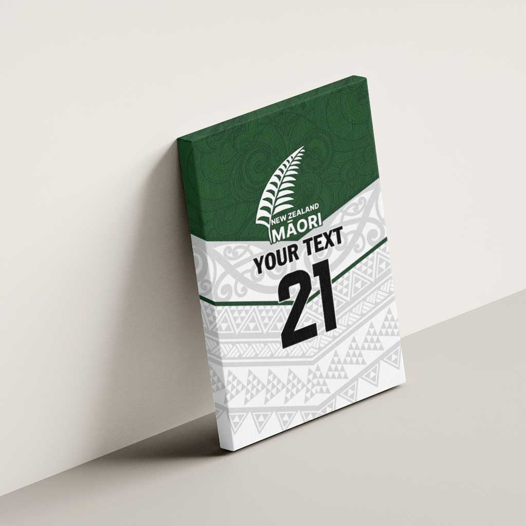 Custom New Zealand Maori Niho Taniwha Canvas Wall Art