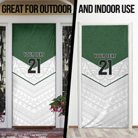 Custom New Zealand Maori Niho Taniwha Door Cover - Polynesian Pride