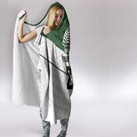 Custom New Zealand Maori Niho Taniwha Hooded Blanket