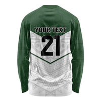 Custom New Zealand Maori Niho Taniwha Long Sleeve Shirt