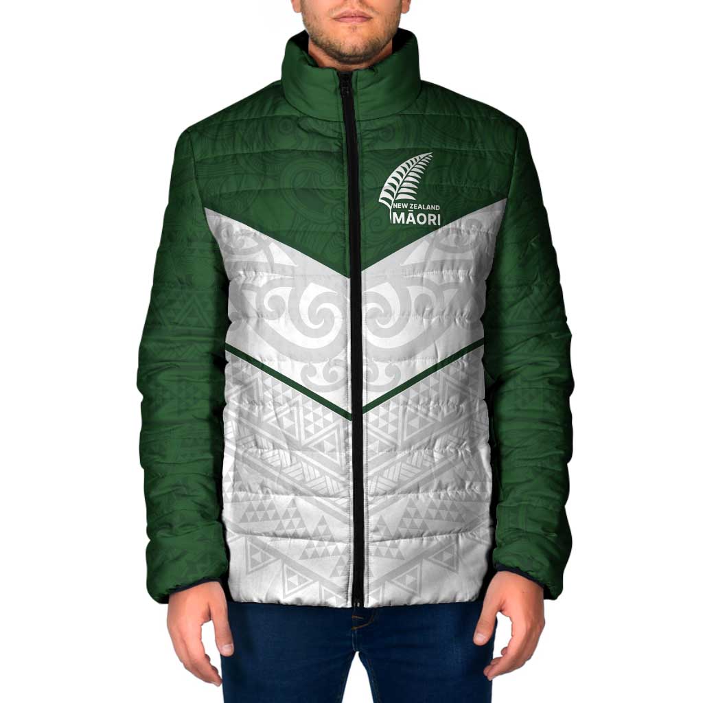 Custom New Zealand Maori Niho Taniwha Padded Jacket - Polynesian Pride