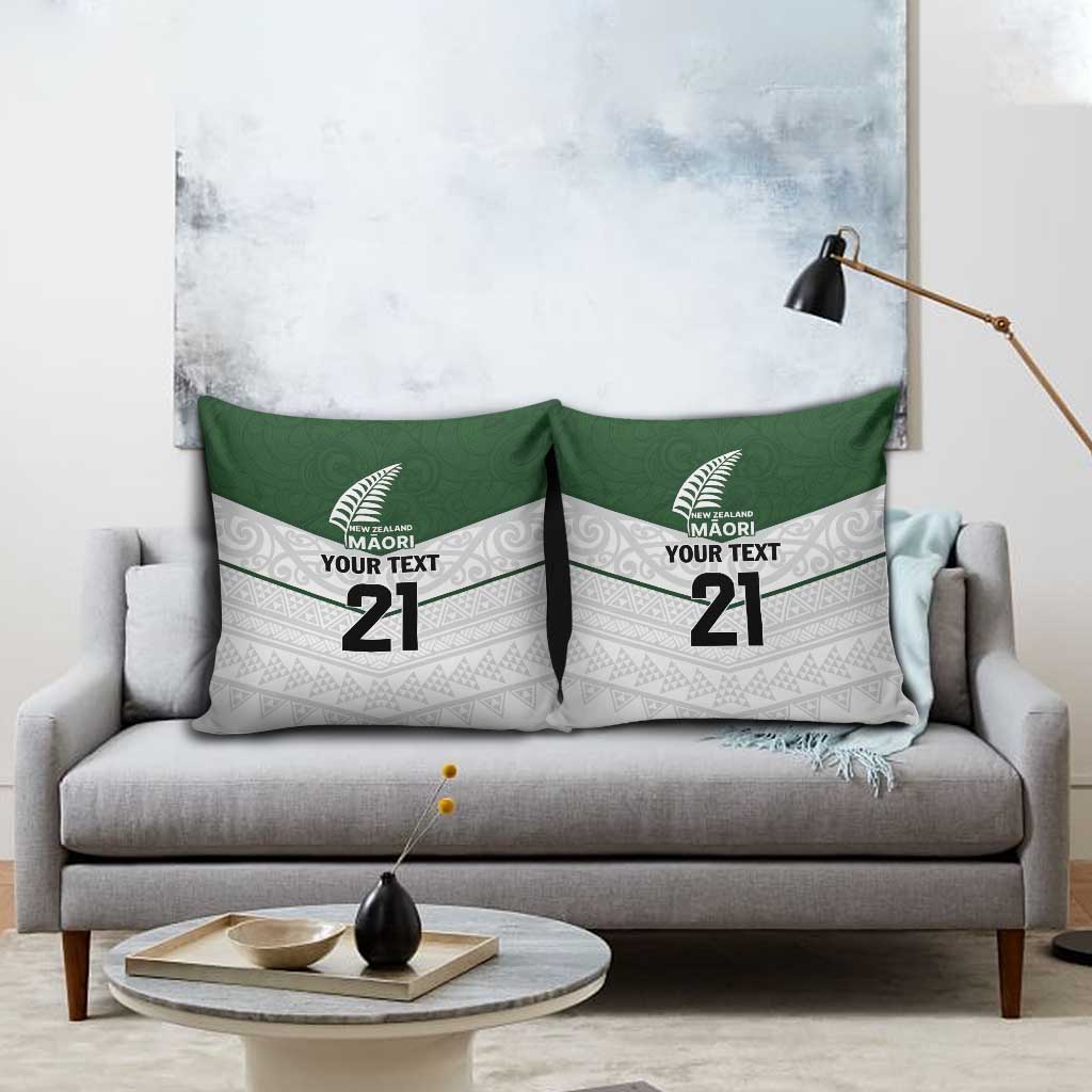 Custom New Zealand Maori Niho Taniwha Pillow Cover - Polynesian Pride