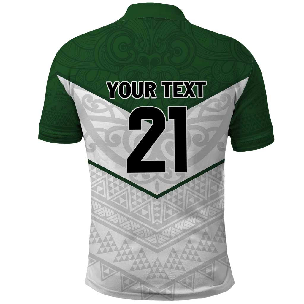 Custom New Zealand Maori Niho Taniwha Polo Shirt