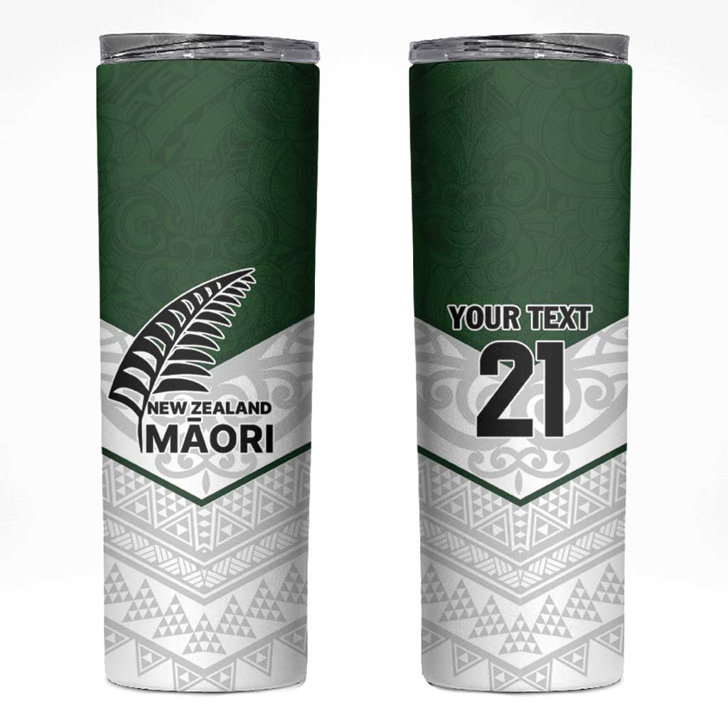Custom New Zealand Maori Niho Taniwha Skinny Tumbler