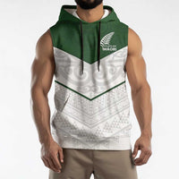 Custom New Zealand Maori Niho Taniwha Sleeveless Hoodie LT9 - Polynesian Pride