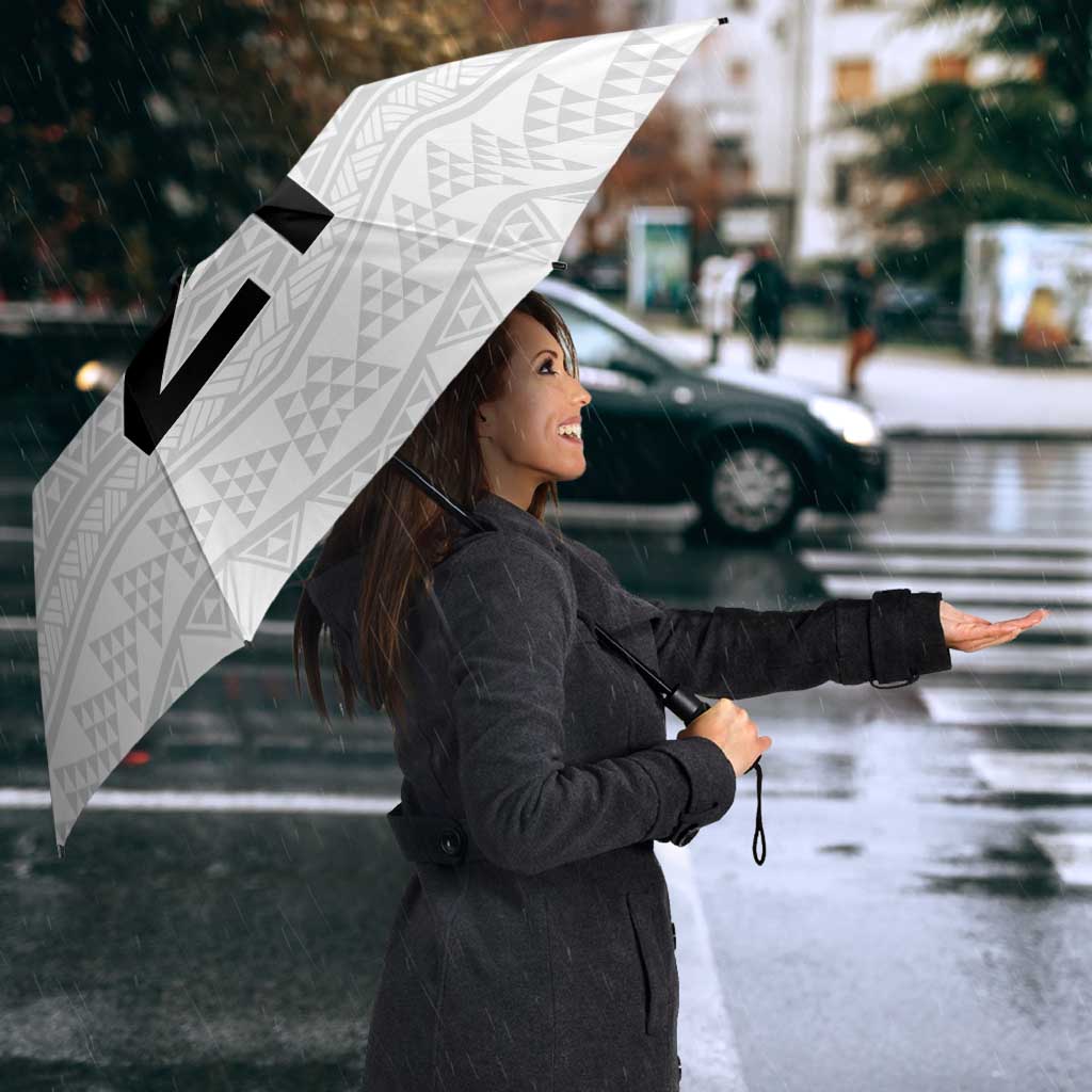 Custom New Zealand Maori Niho Taniwha Umbrella - Polynesian Pride