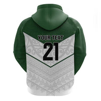Custom New Zealand Maori Niho Taniwha Zip Hoodie