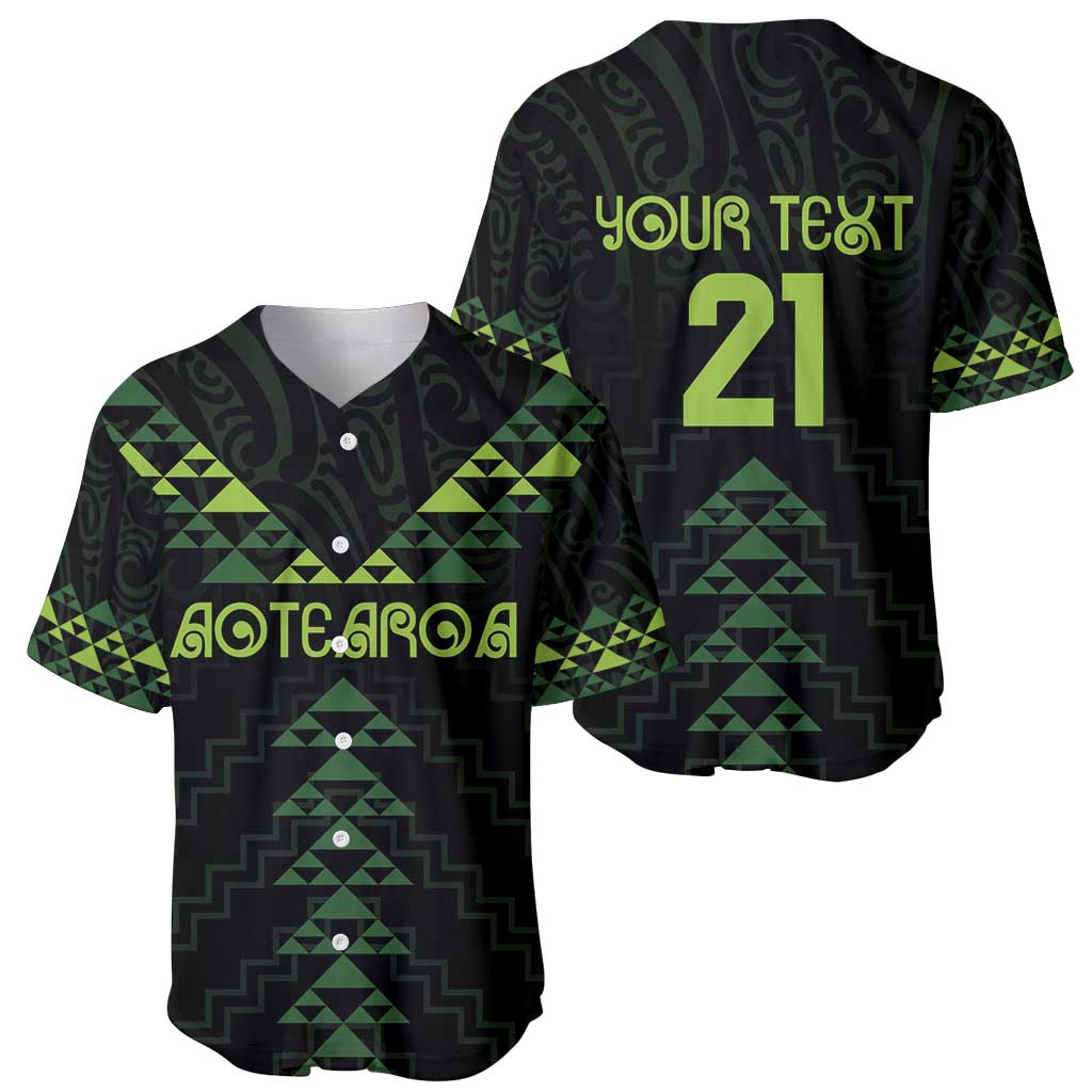 Custom New Zealand Maori Koru Koiri Motif Baseball Jersey