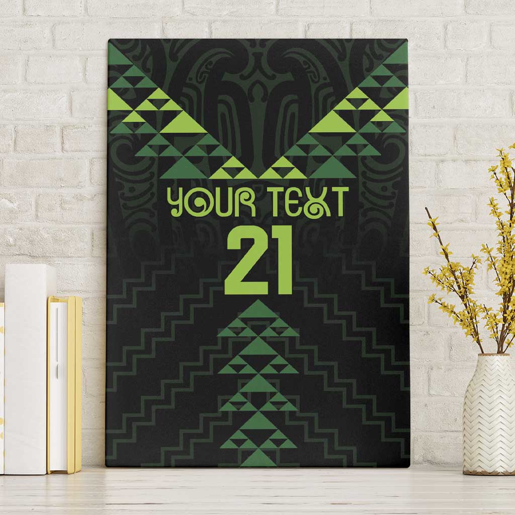 Custom New Zealand Maori Koru Koiri Motif Canvas Wall Art