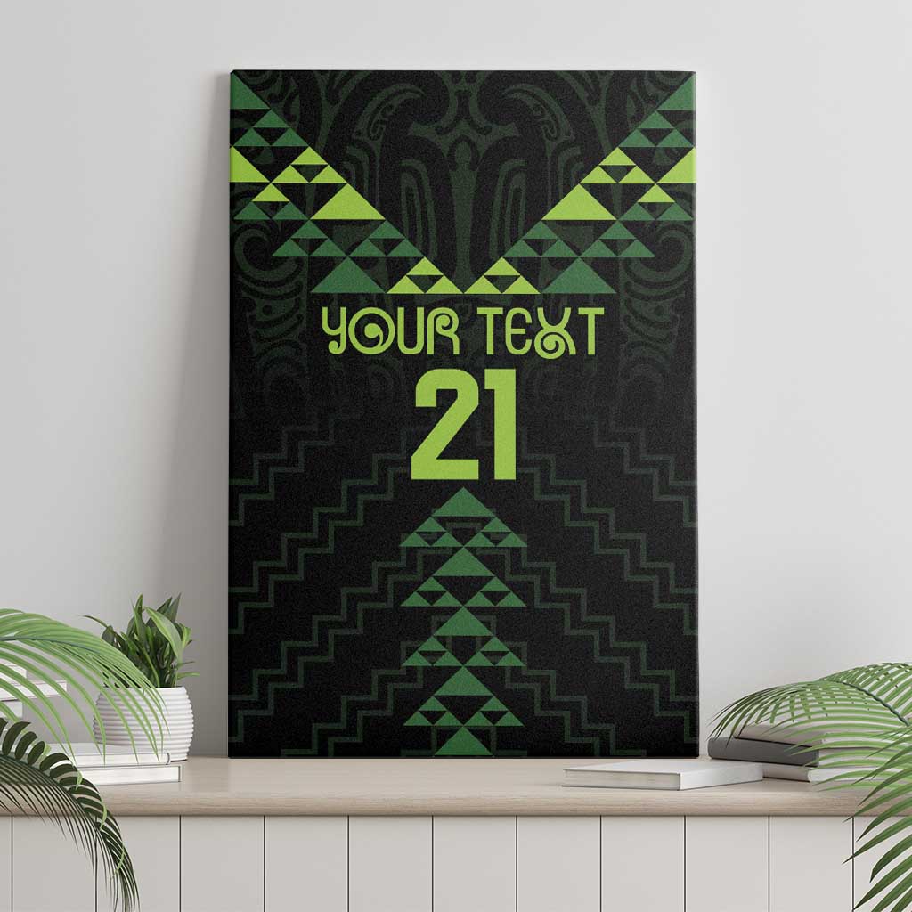 Custom New Zealand Maori Koru Koiri Motif Canvas Wall Art