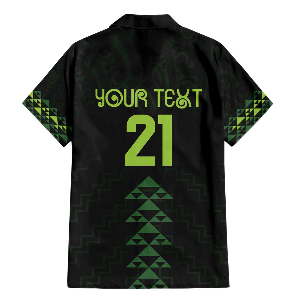 Custom New Zealand Maori Koru Koiri Motif Family Matching Mermaid Dress and Hawaiian Shirt