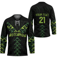 Custom New Zealand Maori Koru Koiri Motif Hockey Jersey - Polynesian Pride
