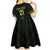 Custom New Zealand Maori Koru Koiri Motif Kid Short Sleeve Dress