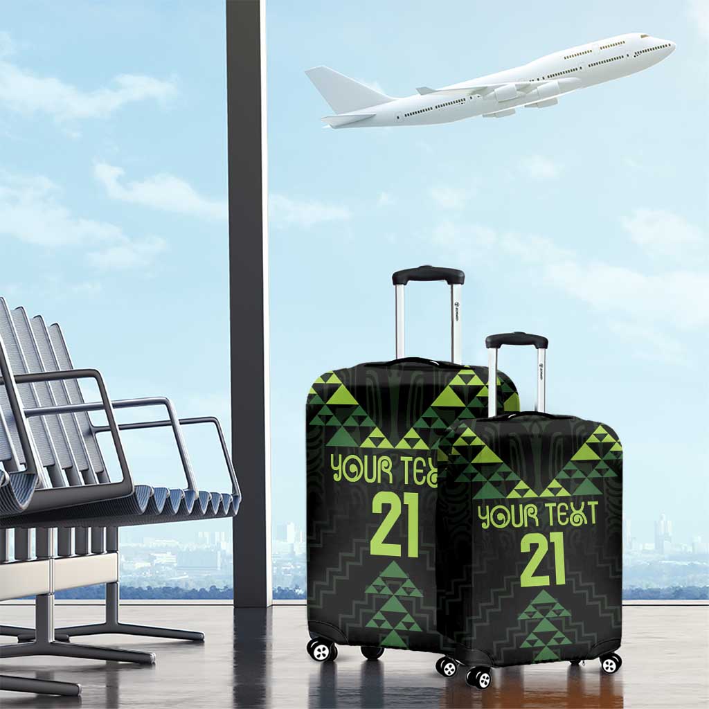 Custom New Zealand Maori Koru Koiri Motif Luggage Cover