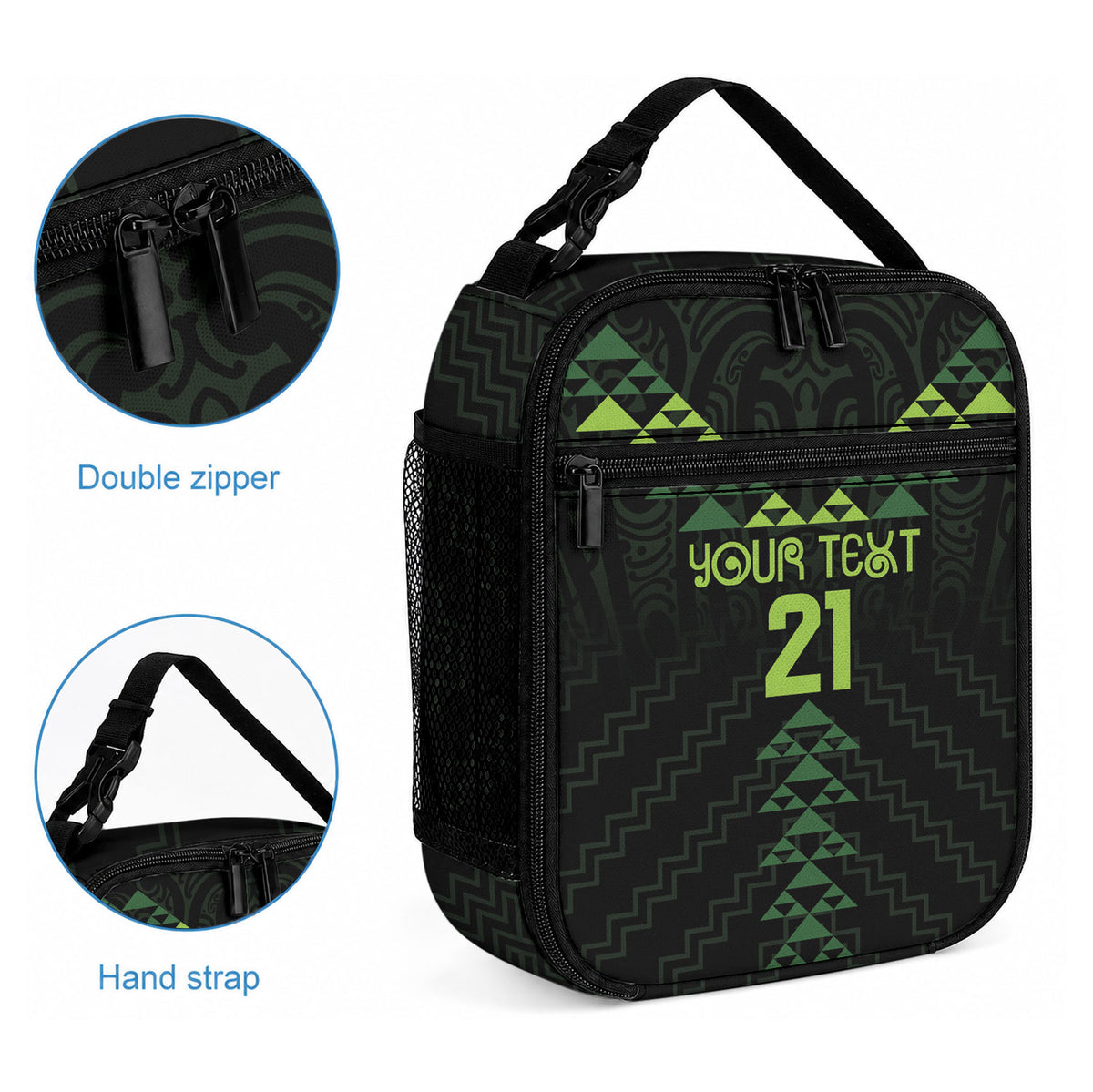 Custom New Zealand Maori Koru Koiri Motif Lunch Bag LT9 - Polynesian Pride