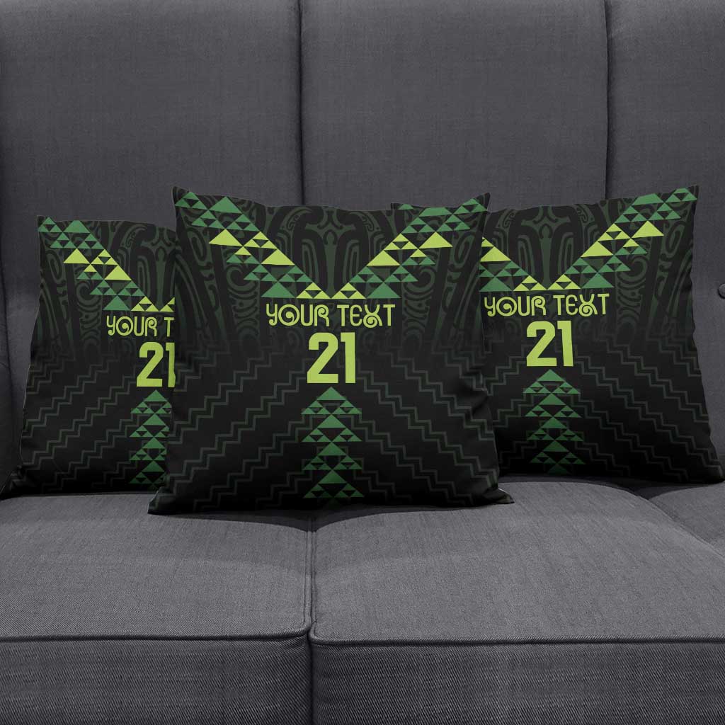 Custom New Zealand Maori Koru Koiri Motif Pillow Cover - Polynesian Pride