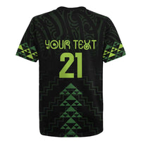 Custom New Zealand Maori Koru Koiri Motif Rugby Jersey