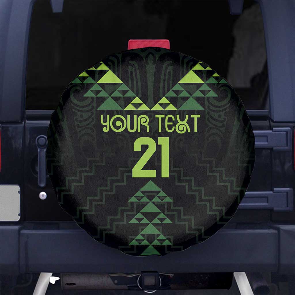 Custom New Zealand Maori Koru Koiri Motif Spare Tire Cover