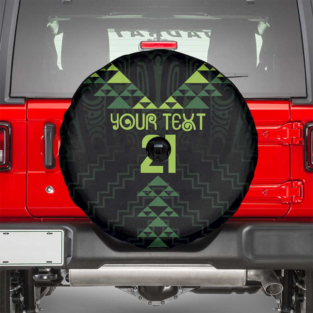 Custom New Zealand Maori Koru Koiri Motif Spare Tire Cover