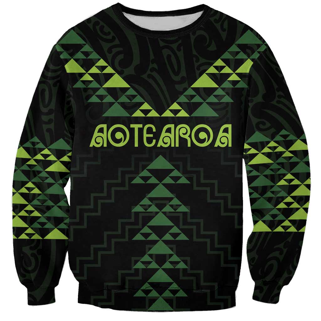 Custom New Zealand Maori Koru Koiri Motif Sweatshirt