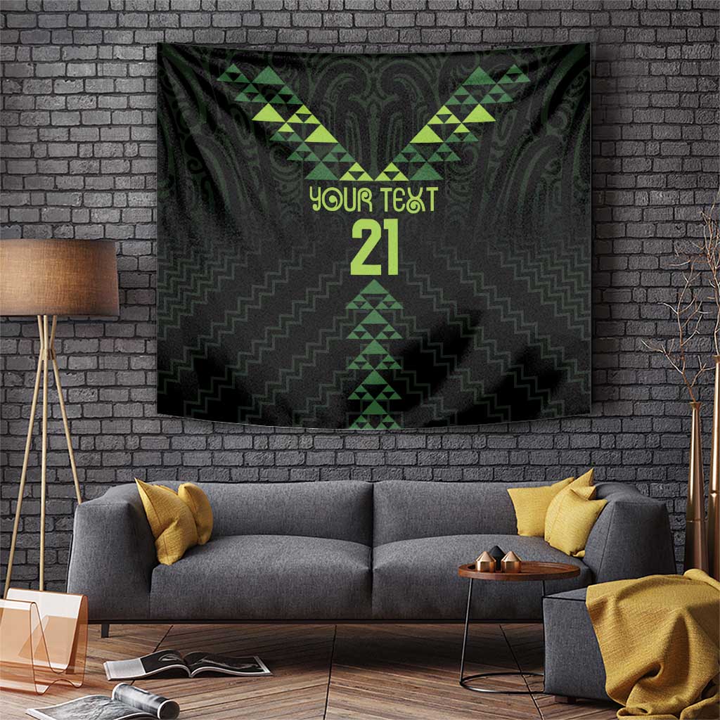 Custom New Zealand Maori Koru Koiri Motif Tapestry