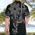 Filipino Sun Tribal Tattoo Hawaiian Shirt Philippines Inspired Barong Simple Black