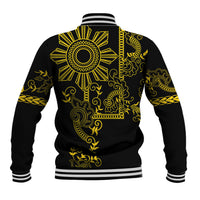 Filipino Sun Tribal Tattoo Baseball Jacket Philippines Inspired Barong Simple Gold