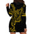 Filipino Sun Tribal Tattoo Hoodie Dress Philippines Inspired Barong Simple Gold