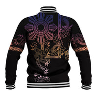 Filipino Sun Tribal Tattoo Baseball Jacket Philippines Inspired Barong Pink Art