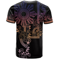 Filipino Sun Tribal Tattoo T Shirt Philippines Inspired Barong Pink Art