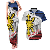 Philippines 126th Independence Day Couples Matching Tank Maxi Dress and Hawaiian Shirt Pilipinas Hunyo 12 Maligayang Araw ng Kalayaan