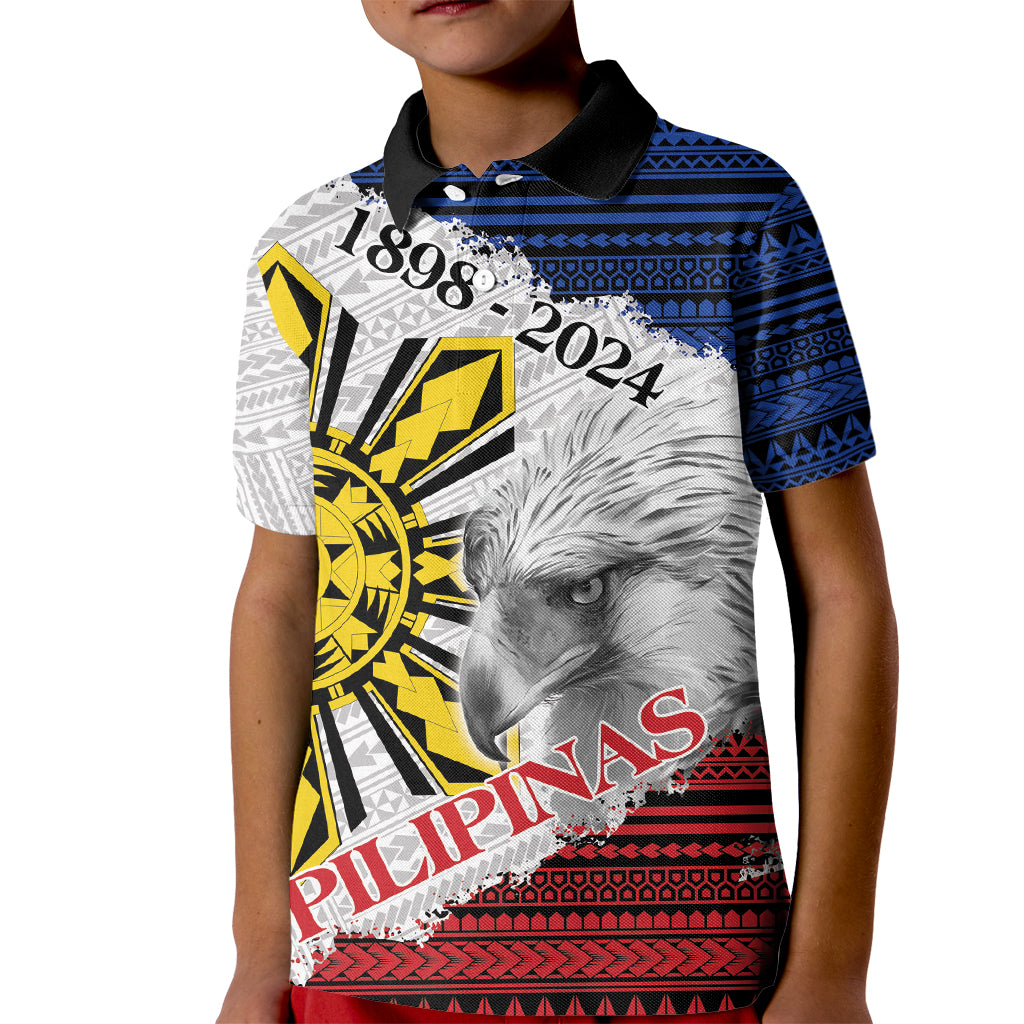 Philippines 126th Independence Day Kid Polo Shirt Pilipinas Hunyo 12 Maligayang Araw ng Kalayaan