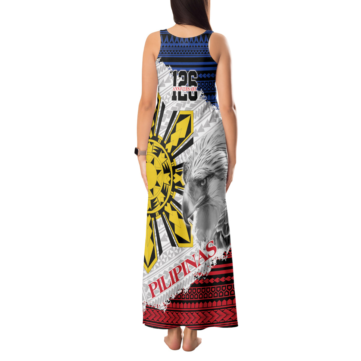 Philippines 126th Independence Day Tank Maxi Dress Pilipinas Hunyo 12 Maligayang Araw ng Kalayaan