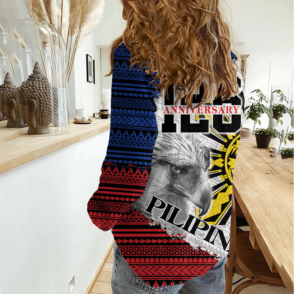 Philippines 126th Independence Day Women Casual Shirt Pilipinas Hunyo 12 Maligayang Araw ng Kalayaan