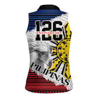 Philippines 126th Independence Day Women Sleeveless Polo Shirt Pilipinas Hunyo 12 Maligayang Araw ng Kalayaan