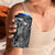 Pacific Beauty Girl 4 in 1 Can Cooler Tumbler Black Polyneisan Tribal Vintage Motif