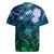 Pacific Beauty Girl Rugby Jersey Blue Polyneisan Tribal Vintage Motif